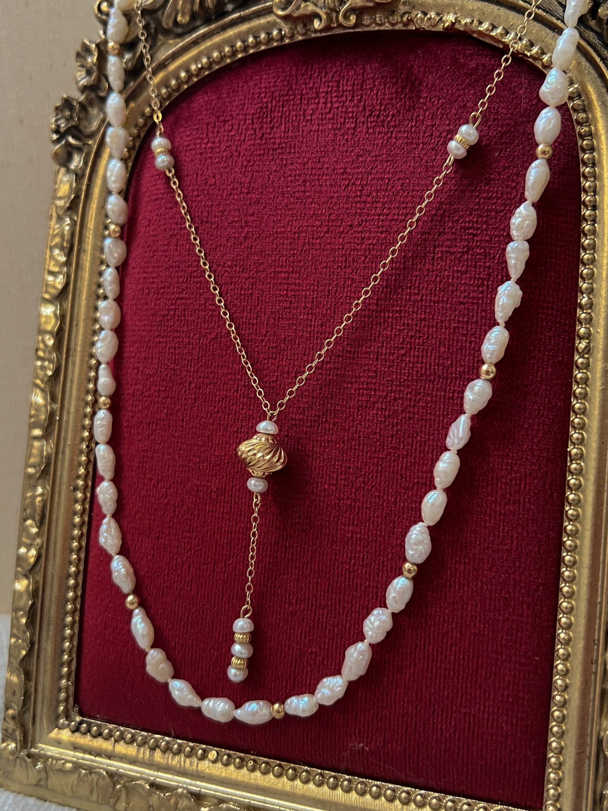 Tassel Pearl Necklace