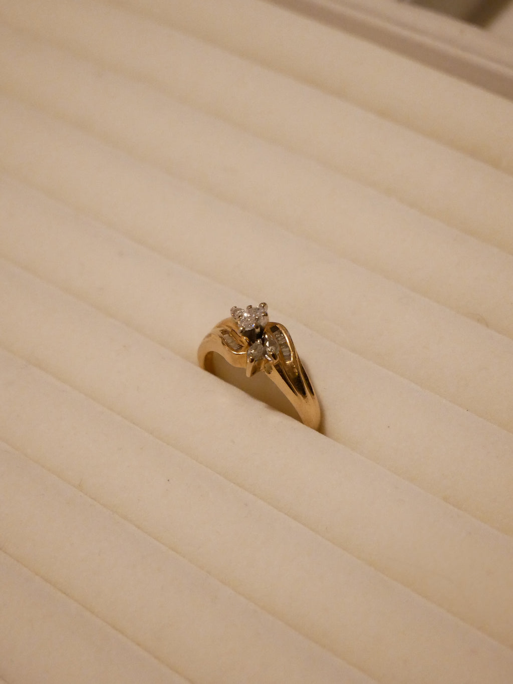 Marquise Cut Diamonds Cluster Ring