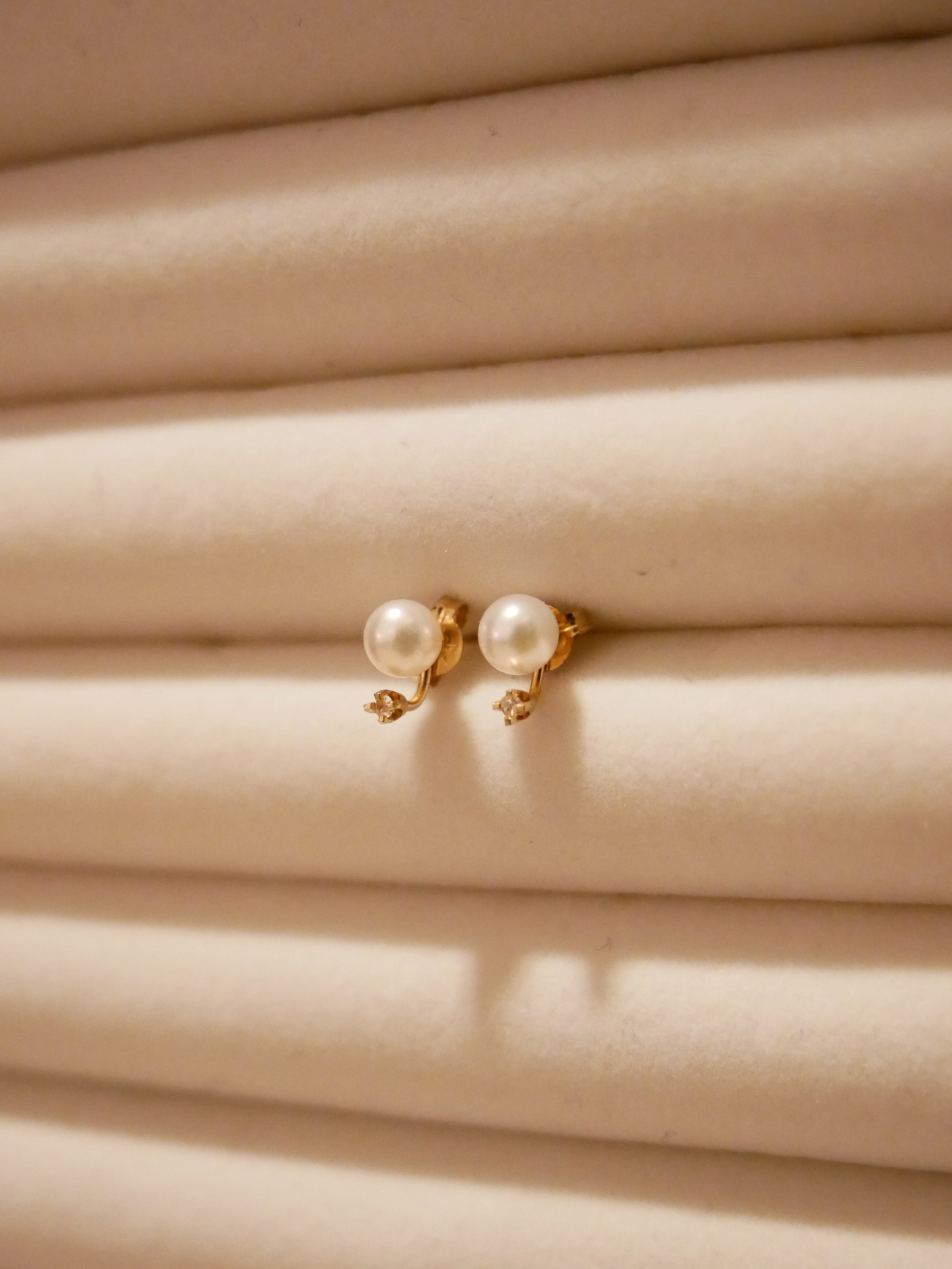 Pearl and Diamond Studs