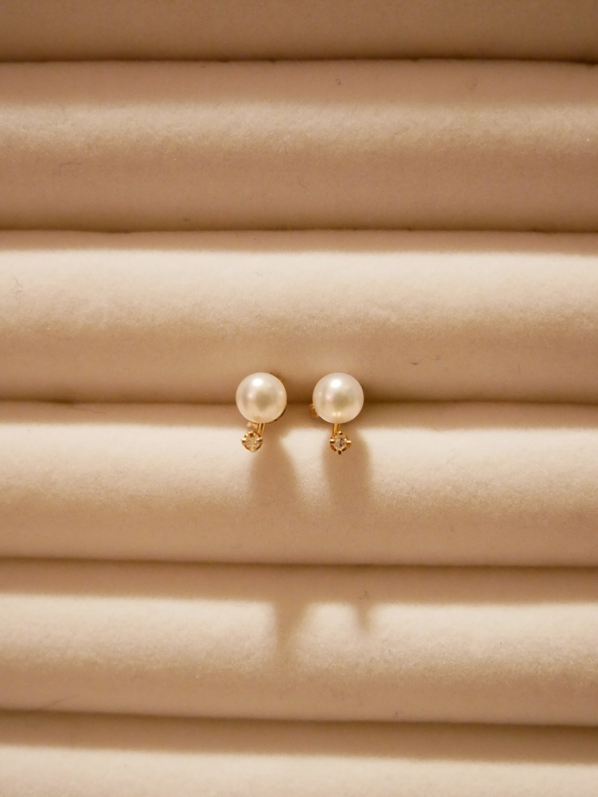 Pearl and Diamond Studs